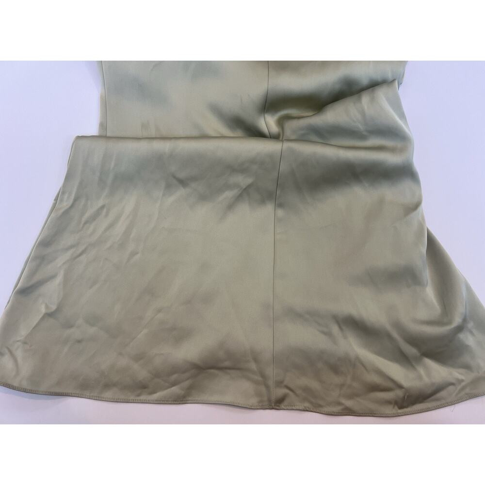 Katie May Ryder Strappy Back Satin Maxi Gown Sage Womens Size Small Formal Gown - Picture 9 of 14